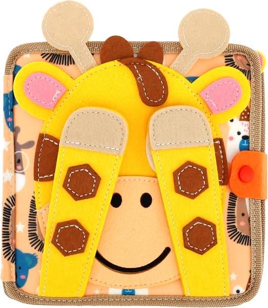 Alongen Quiet Book Activity Board aus weichem Filz, 12 Seiten