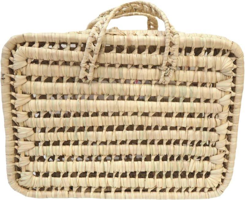 kikadu Koffer aus Palmblättern 34 × 23 × 11 cm