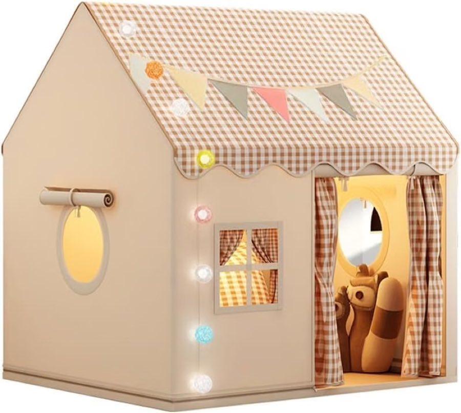 MUHMUH Kinder-Spielhaus Indoor (Khaki)