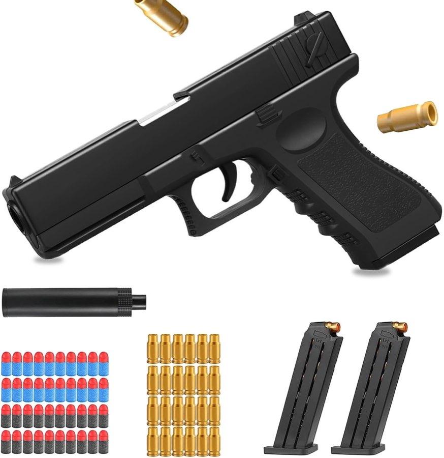 DAZZTIME Schaumstoff-Blaster, schwarz, ab 14 laut Titel