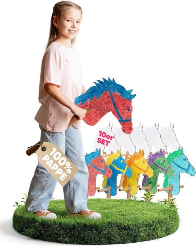 GUTRITT GUTRITT Steckenpferde-Set Pappe, 10 Stück