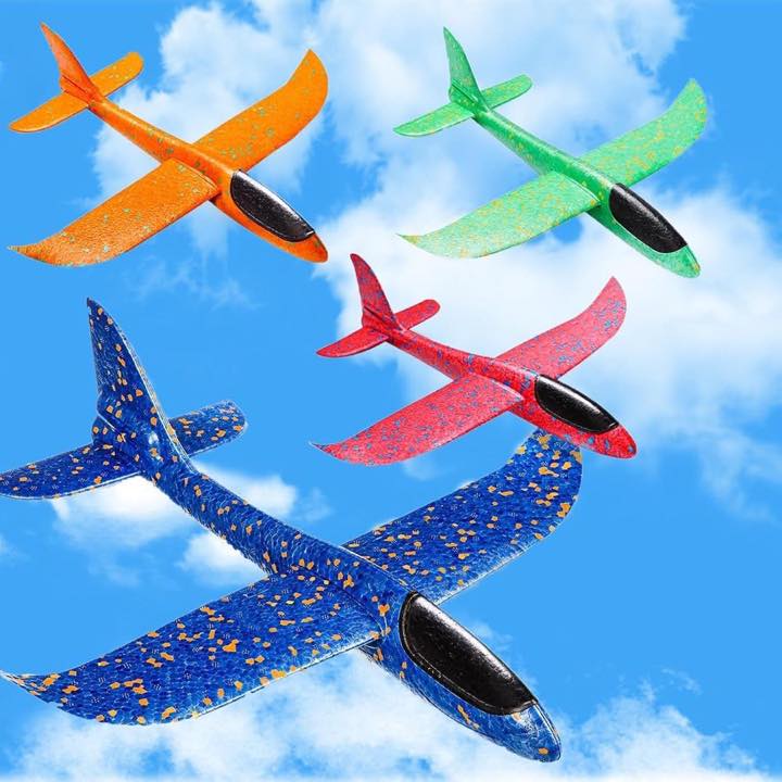 FMKLDENA Segelflugzeug-Set, 4 Stück