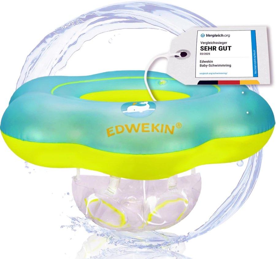 EDWEKIN Premium Baby Schwimmring Toni, Schwimmsitz ab 6 Monate bis 3 Jahre