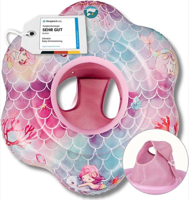 EDWEKIN Baby-Schwimmring Meerjungfrau Lily, 6–36 Monate
