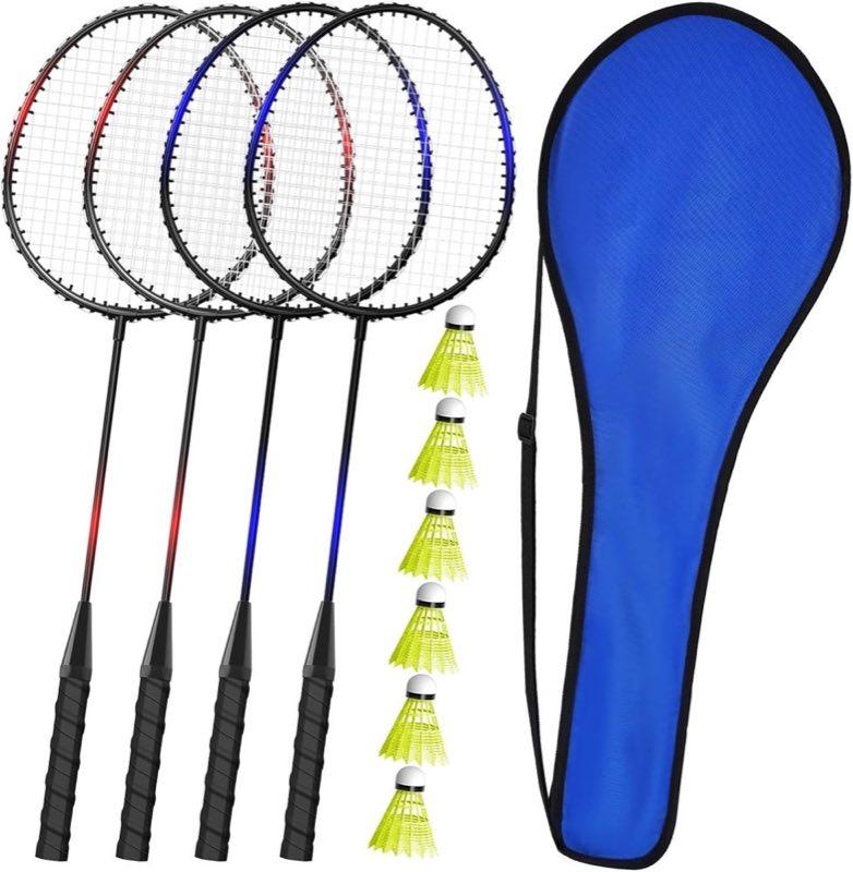 Keehoo Federball-Set, 4 Schläger, 66 cm
