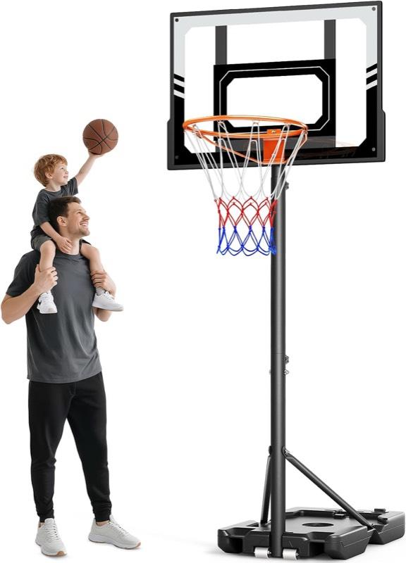 Dripex Basketballkorb Outdoor Kinder, 107-213 cm Höhenverstellbar
