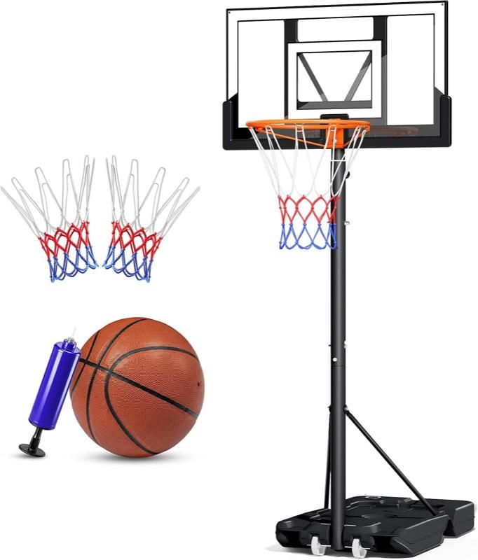 Yohood Basketballkorb 100–305 cm mit Ball
