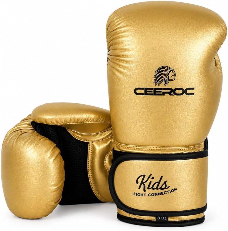 CEEROC Air Dry Kinder Boxhandschuhe, 4 oz, Gold
