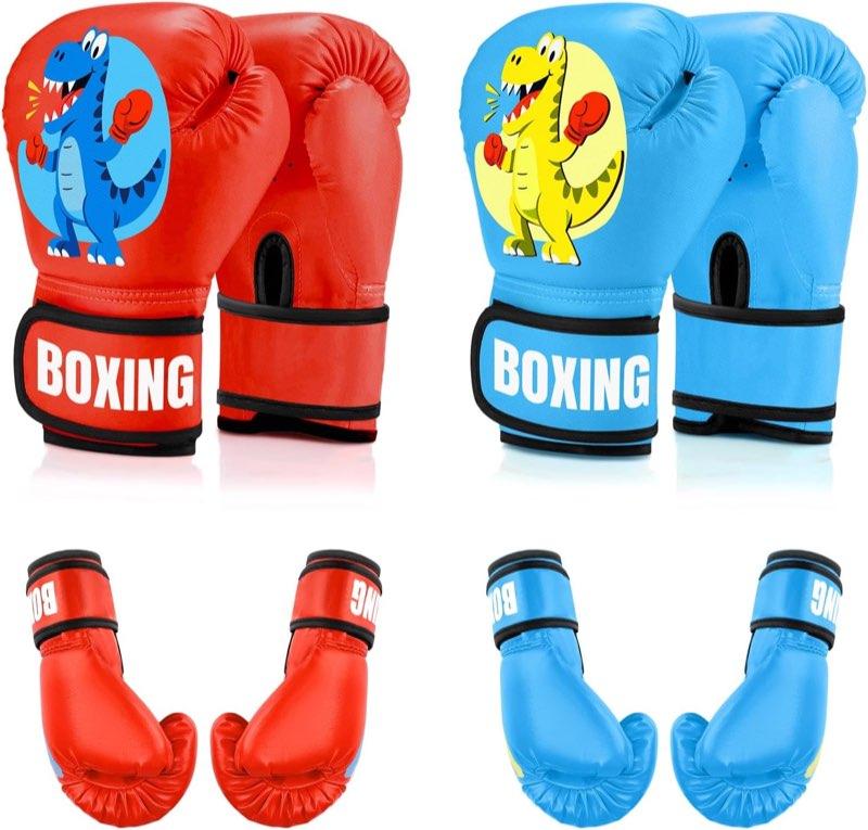 JUOIFIP JUOIFIP Boxhandschuhe Kinder, Blau und Rot