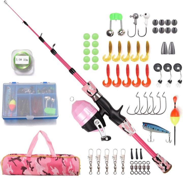 Lixada Lixada Spincast-Set Pink 1,2 m