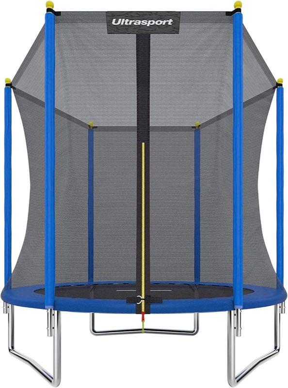 Ultrasport Ultrasport Uni-Jump Trampolin Outdoor, Komplettset mit Sicherheitsnetz