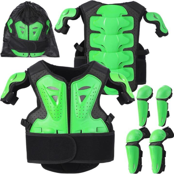 yeesport Brustpanzer Kinder Protektoren Set, MTB Rückenprotektor Kinder
