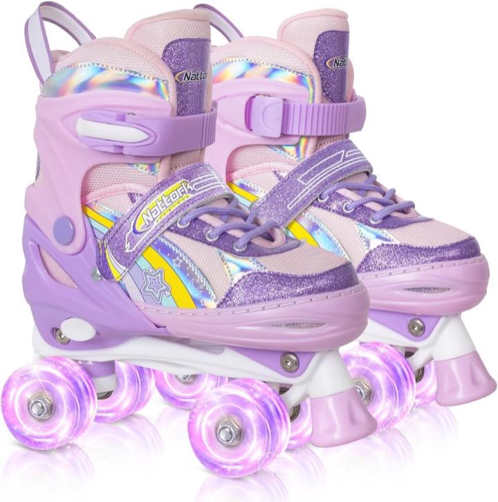 Nattork Kinder-Rollschuhe, verstellbar, Größe S
