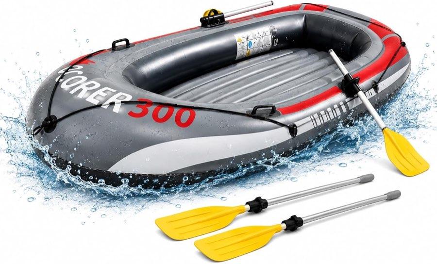 TK Gruppe Timo Klingler Aufblasbares Schlauchboot 220 x 110 cm für Kinder und Erwachsene
