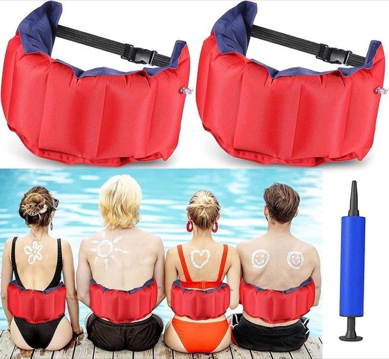AMZMUKAUP aufblasbarer Schwimmgürtel, 2 Stück