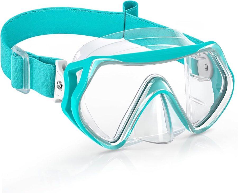 Findway Taucherbrille Kinder mit Stoffband, 6–16 Jahre