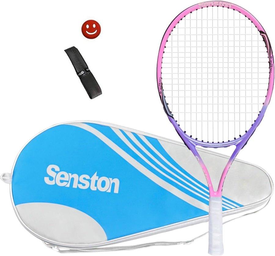 Senston Tennisschläger 19/23/25 One-Piece Design mit Tennistasche