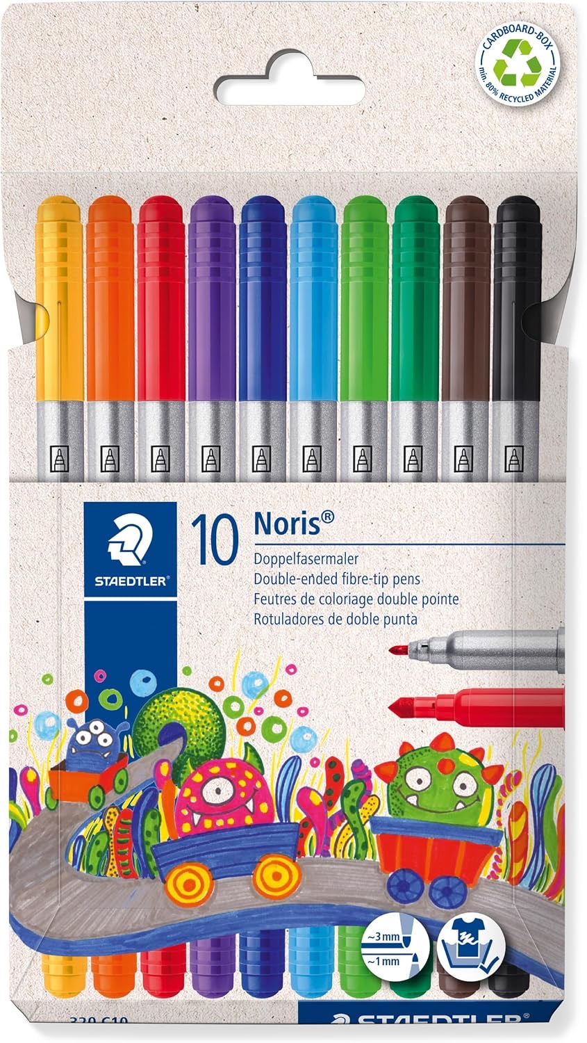 STAEDTLER Noris 320 Doppelfasermaler, 10er Set