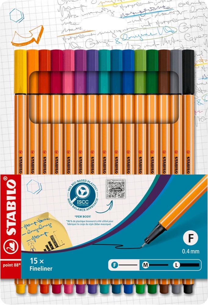STABILO point 88 (ca. 9,59 €)