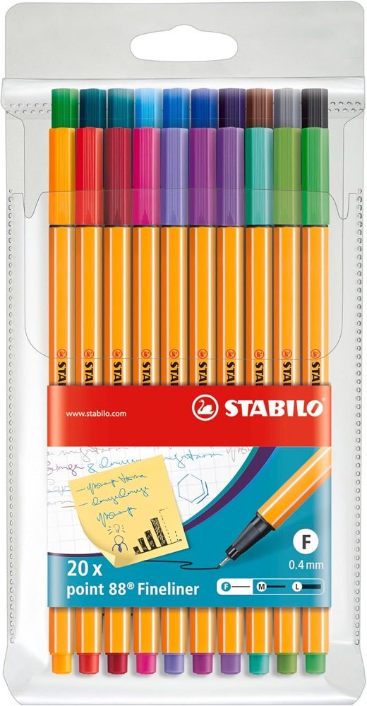 STABILO point 88 (ca. 12,49 €)