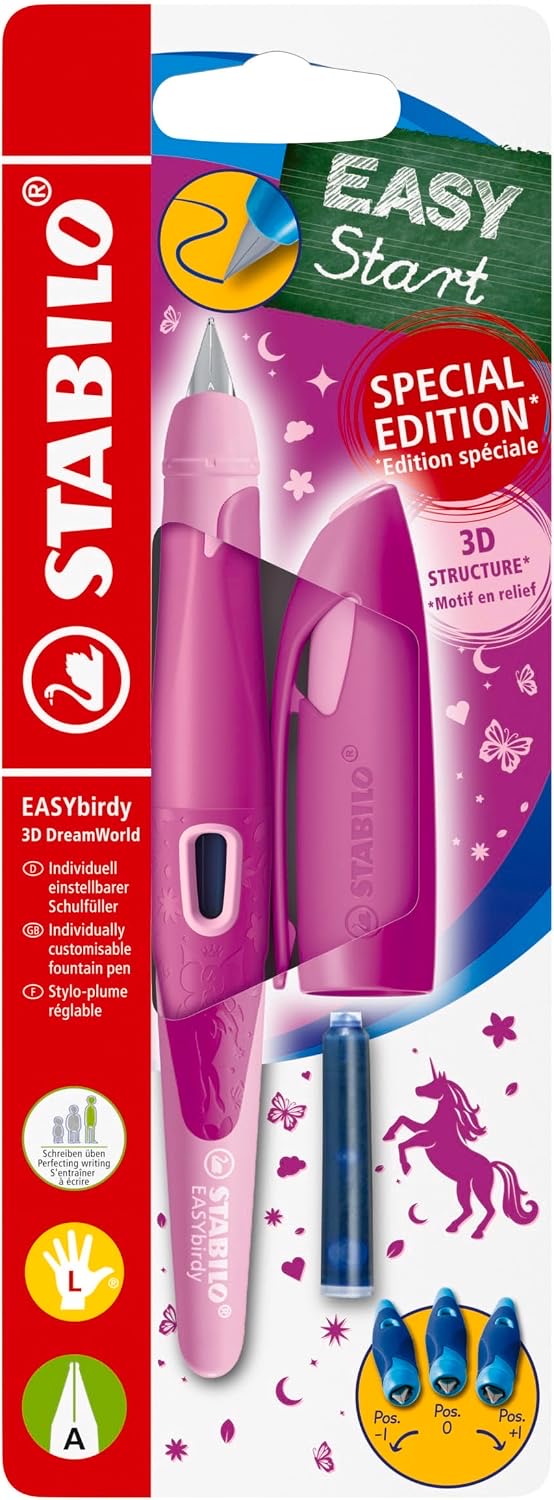 STABILO - Ergonomischer Schulfüller für Linkshänder - EASYbirdy