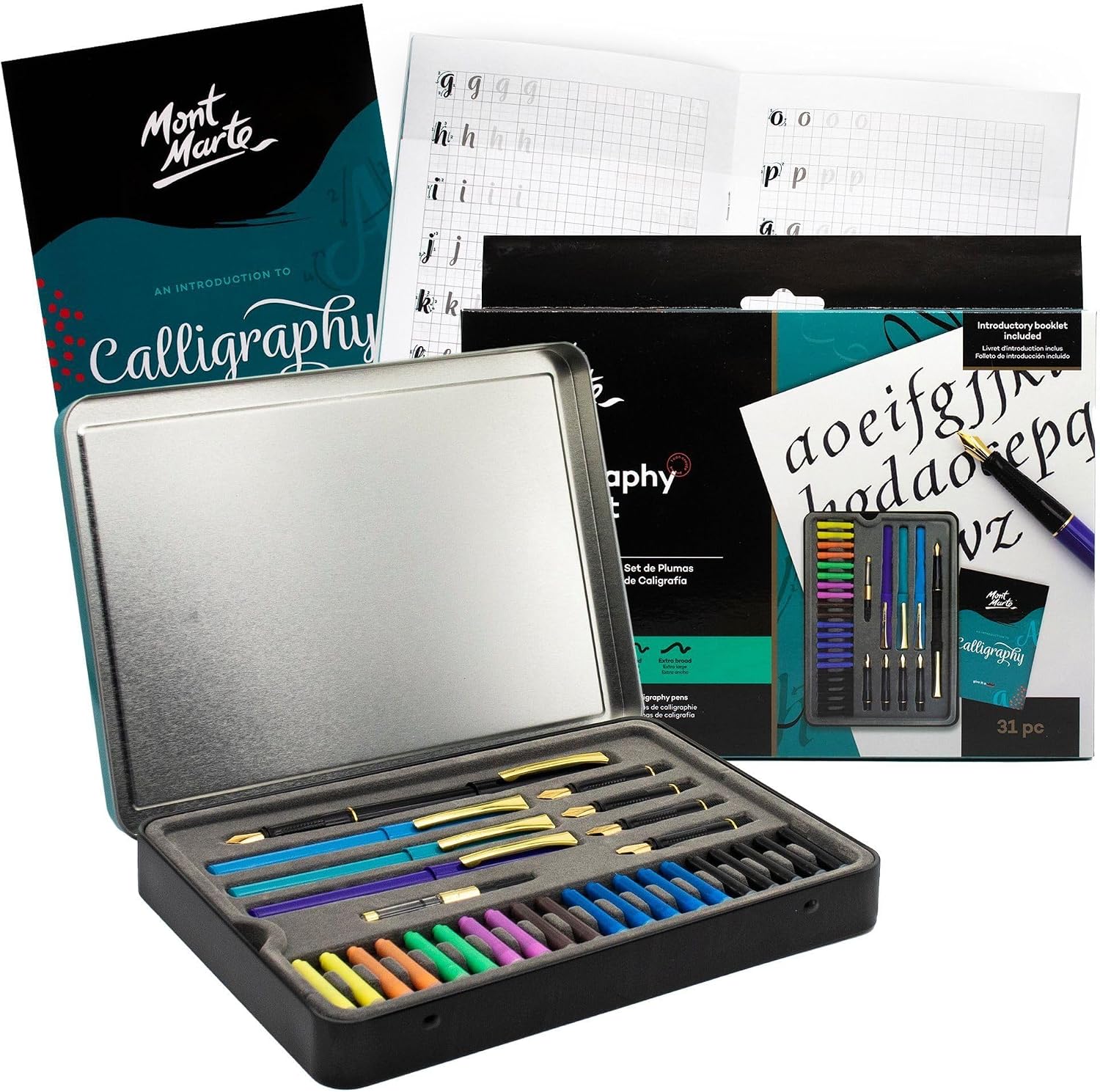 Mont Marte Kalligraphie-Set, 31-teilig