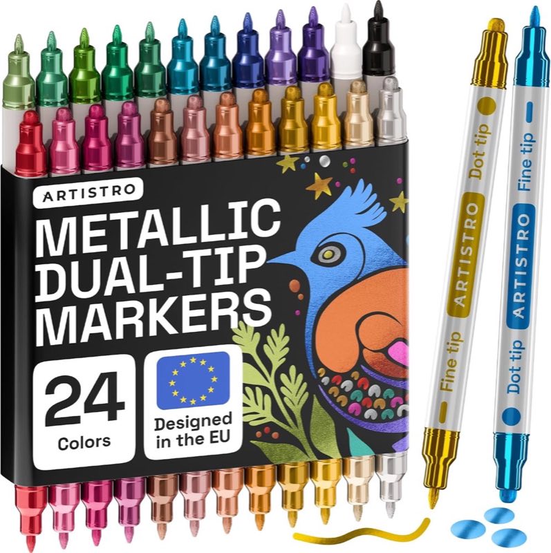Artistro 24 Metallic-Acrylstifte Dual-Tip