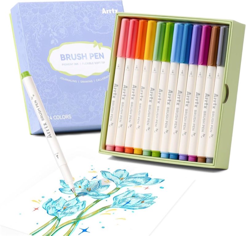 Arrtx Pinselstift-Set, 24 Farben