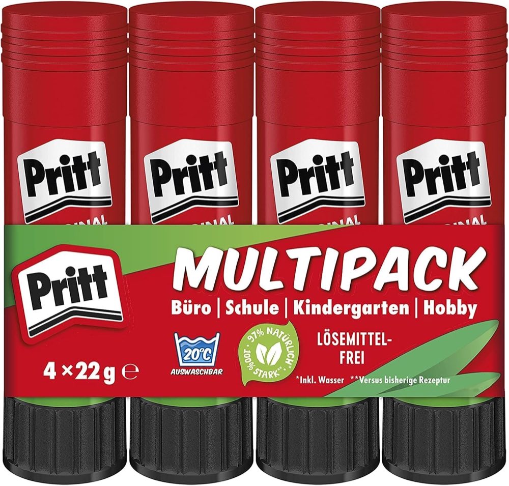 Pritt Pritt Klebestift, 4 × 22 g