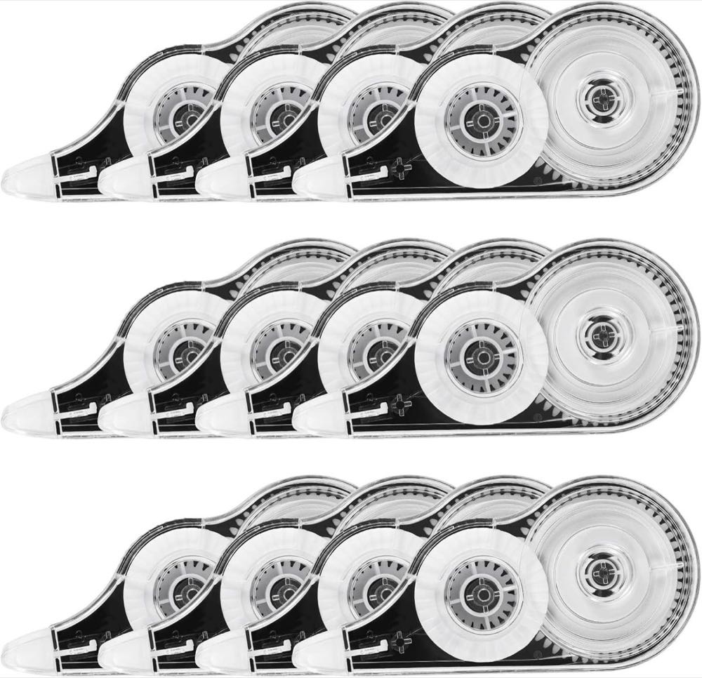 Yoosso Korrekturroller, 12 Stück 12 m x 5 mm