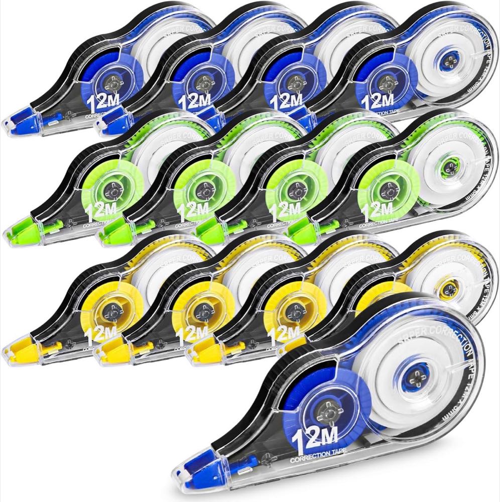 Mixara Korrekturroller, 12 Stück 12 m x 5 mm