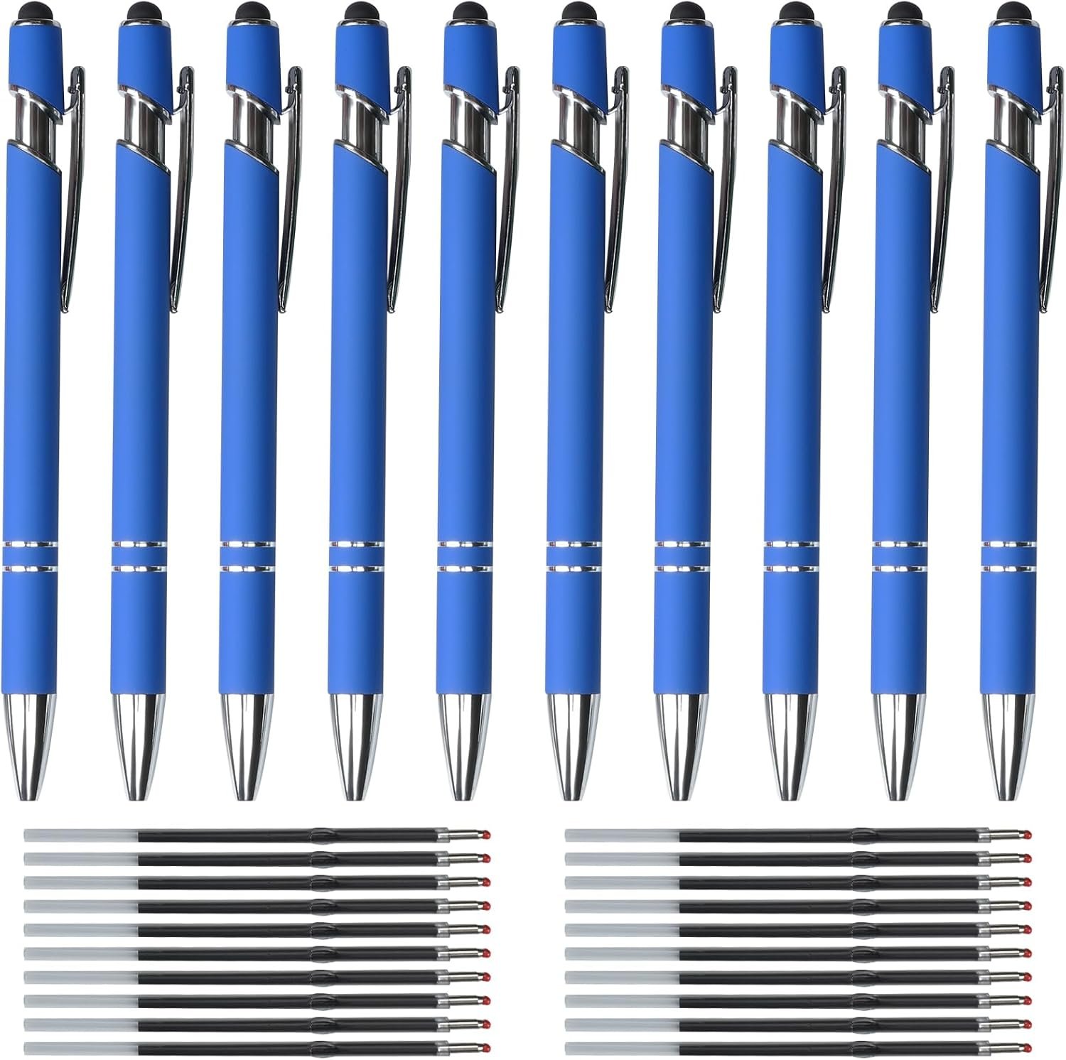 Hengxinchen Kugelschreiber mit Touchpen, 10 Stück