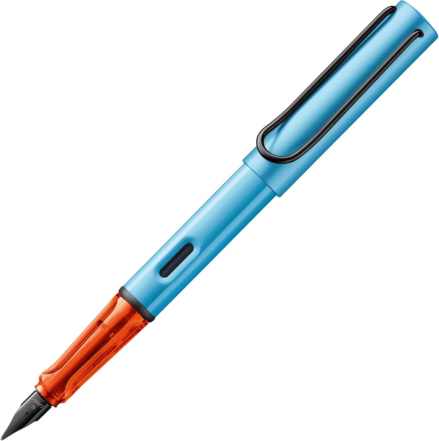 Lamy AL-star denim Füller mit polierter Stahlfeder in Strichbreite F – Testsieger Lamy-Füller