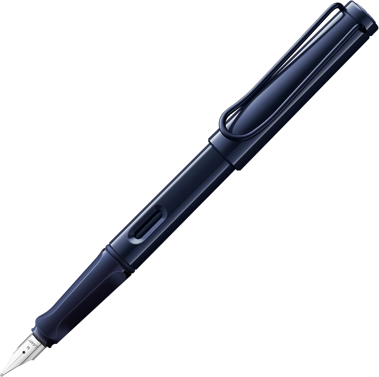 Lamy safari dark dusk Füller mit polierter Stahlfeder in Strichbreite EF