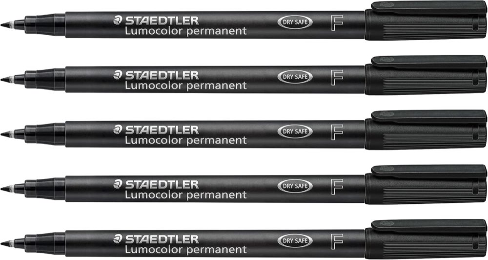 STAEDTLER Lumocolor 318 Permanent Marker, schwarz, fein