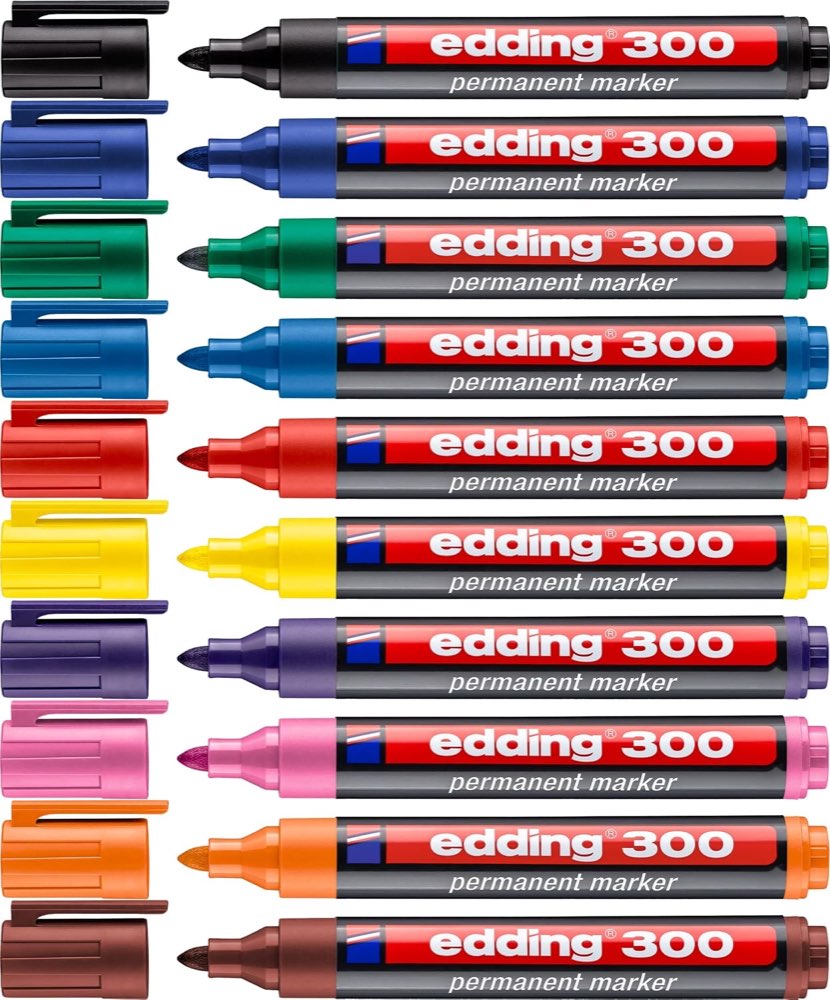 edding 300 Permanentmarker, 10 Farben