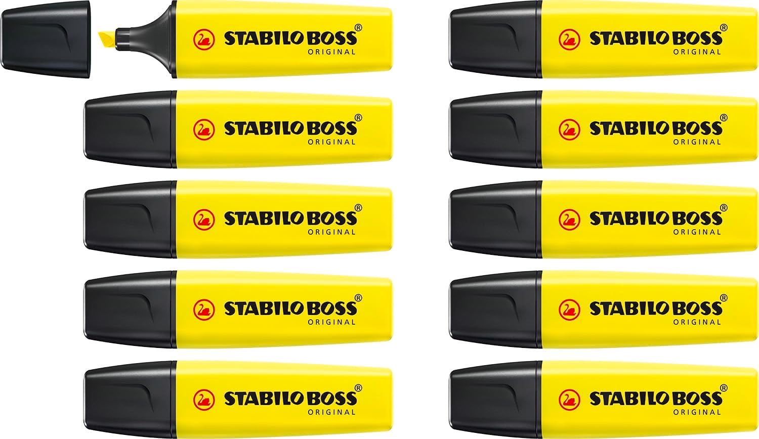 STABILO BOSS ORIGINAL, 10× Gelb