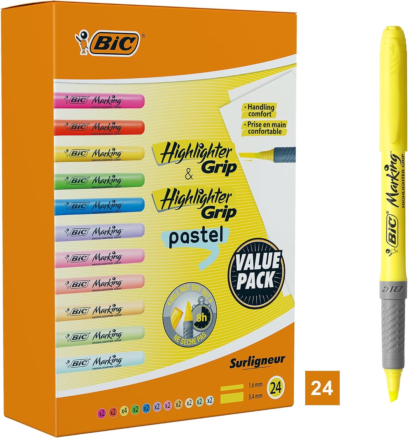 BIC Highlighter, 24er Pack