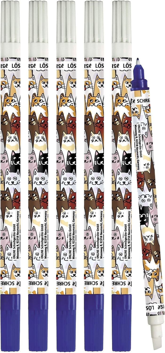 Online Tintenlöscher Fluffy Cats, 6 Stück