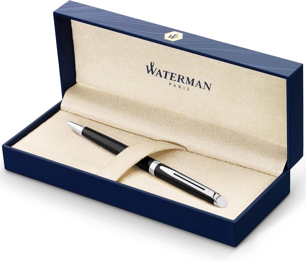 Waterman Hémisphère Kugelschreiber Hochglanz Schwarz mit Chromzierteilen