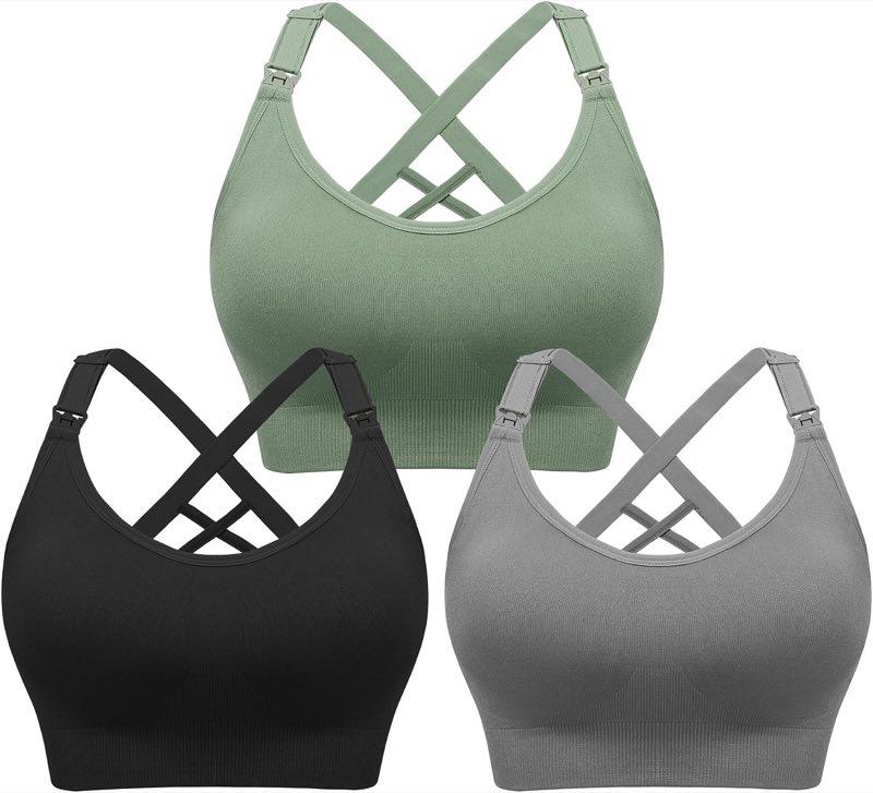 HBselect Sport Schwangerschafts Still BH Nahtloser Still BH Still-Bustier