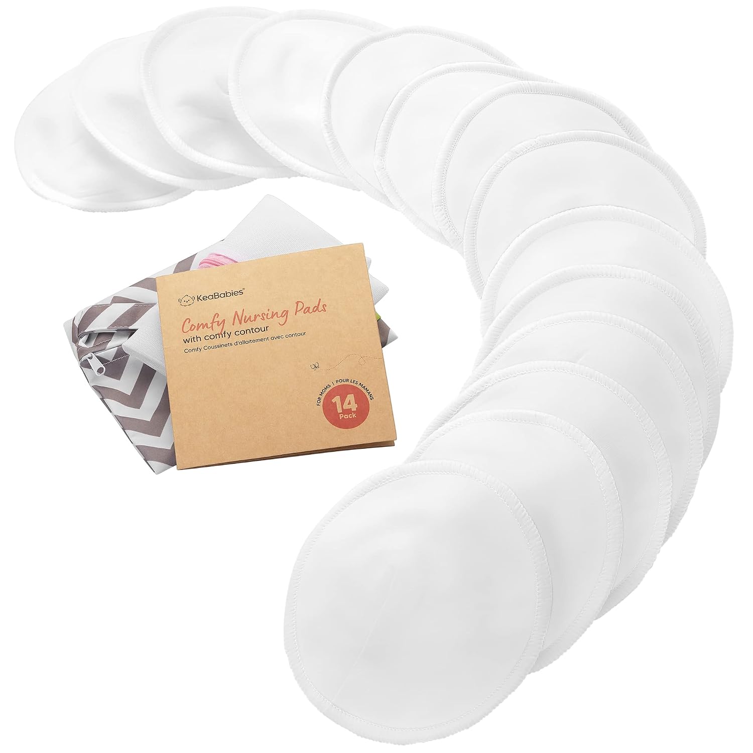 KeaBabies waschbare Stilleinlagen, 14 Stück, 12,7 cm