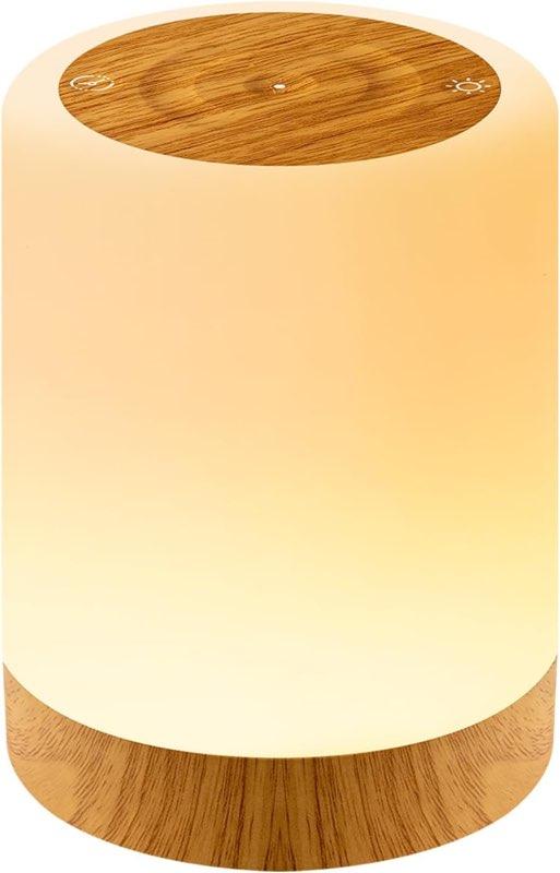 Auxmir Nachttischlampe Touch, braun