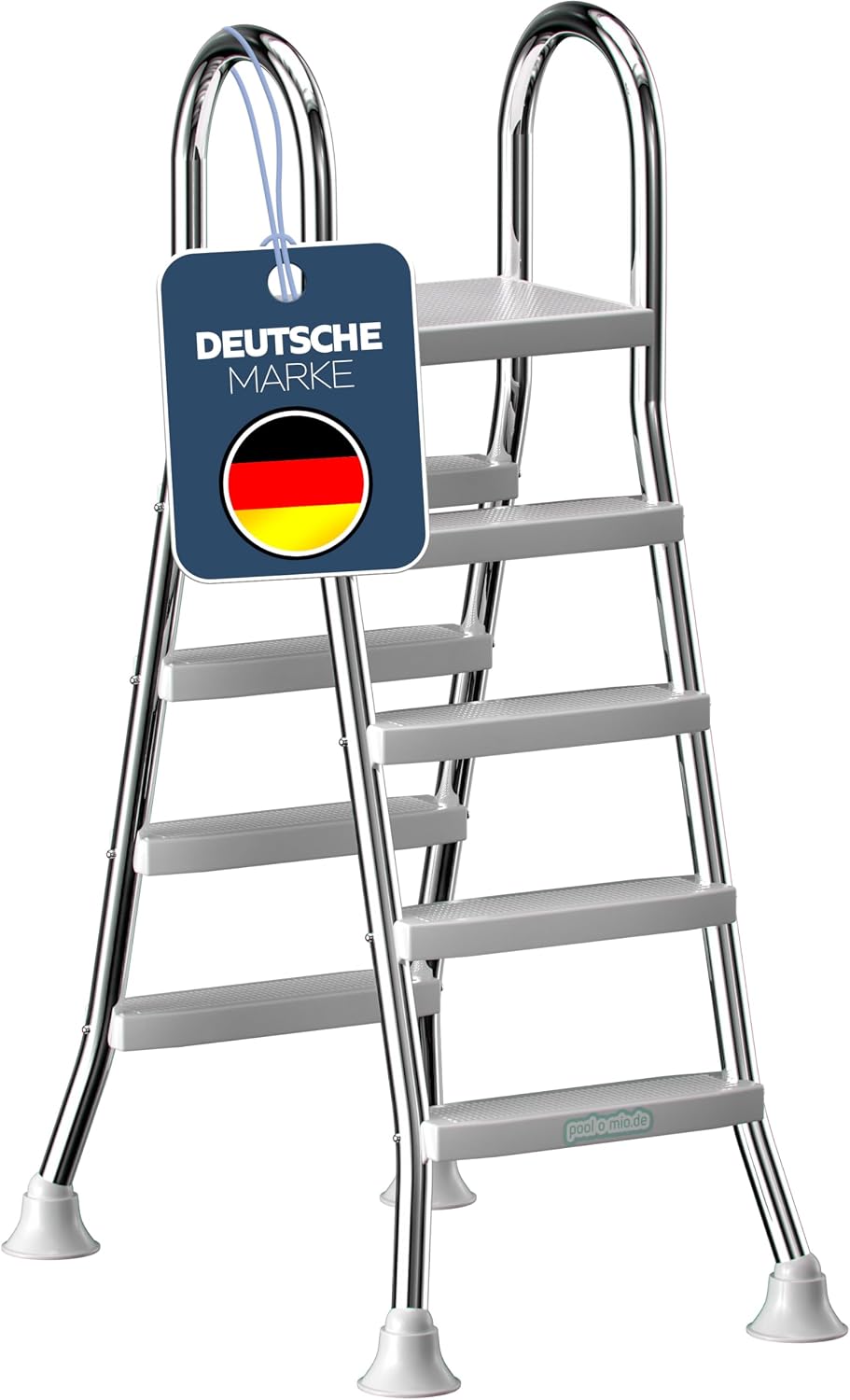 poolomio Edelstahl 132–140 cm