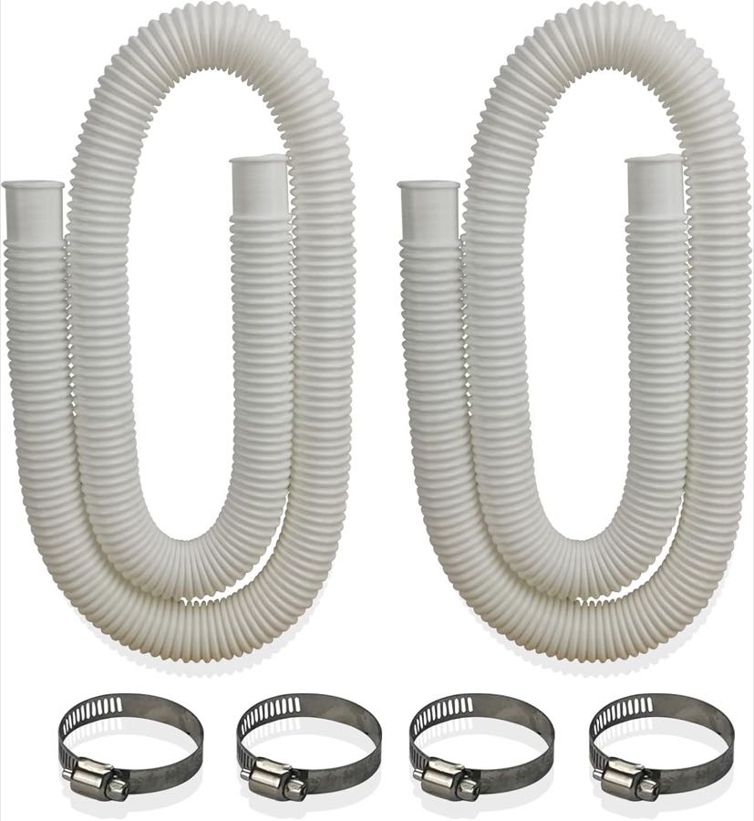 DAILJMON Poolschlauch 32 mm, 2 Stück weiß