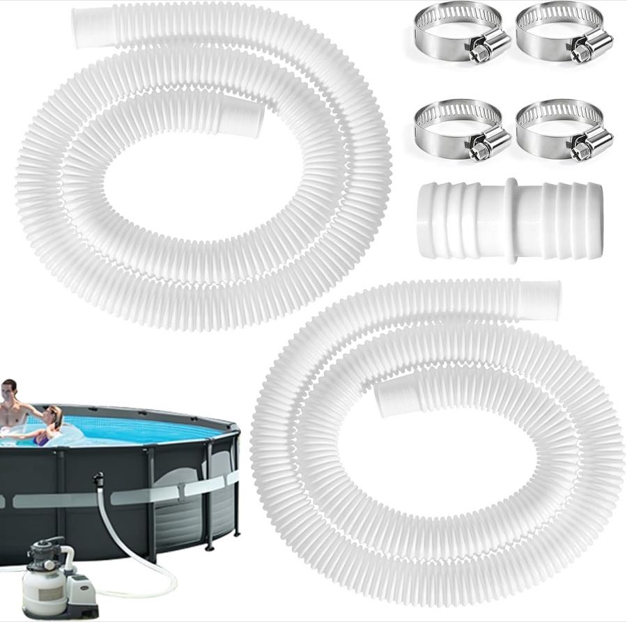LGBN Poolschlauch 32 mm, 2 Stück PVC