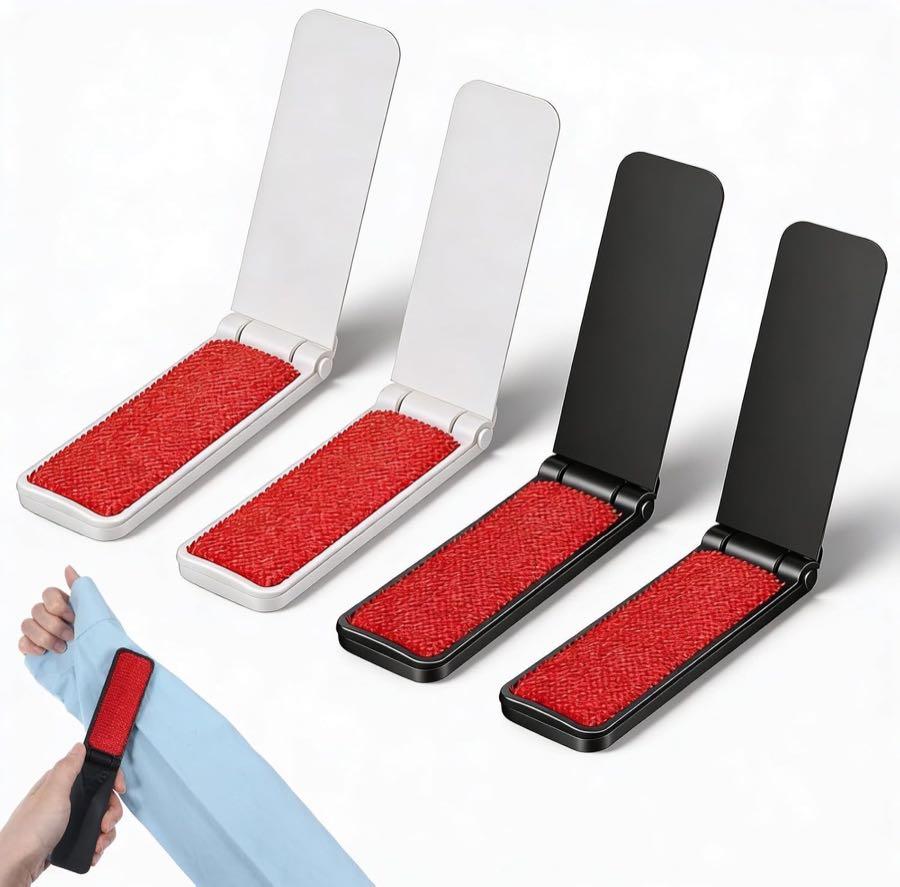 Quilax 4 Stück faltbare Mini-Fusselbürste