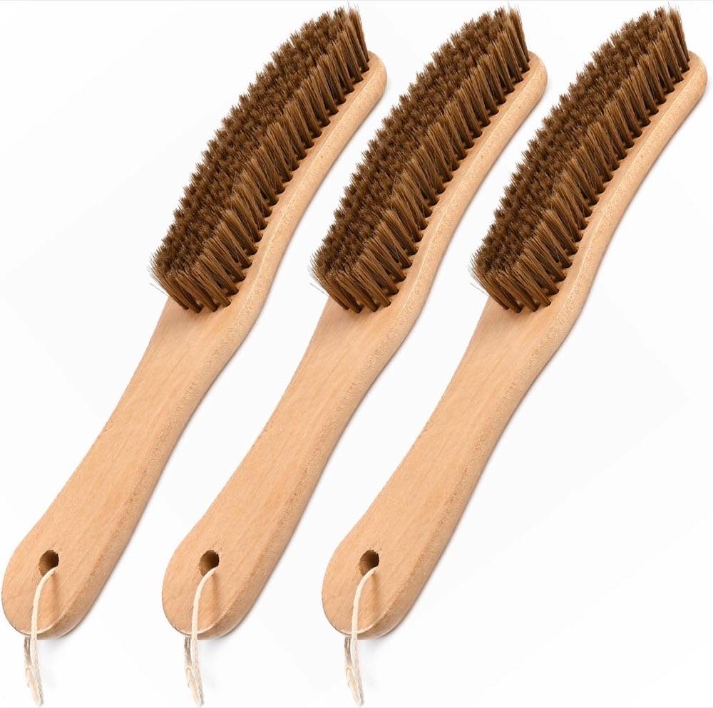 Korechain 3er Kleiderbürste Holzgriff