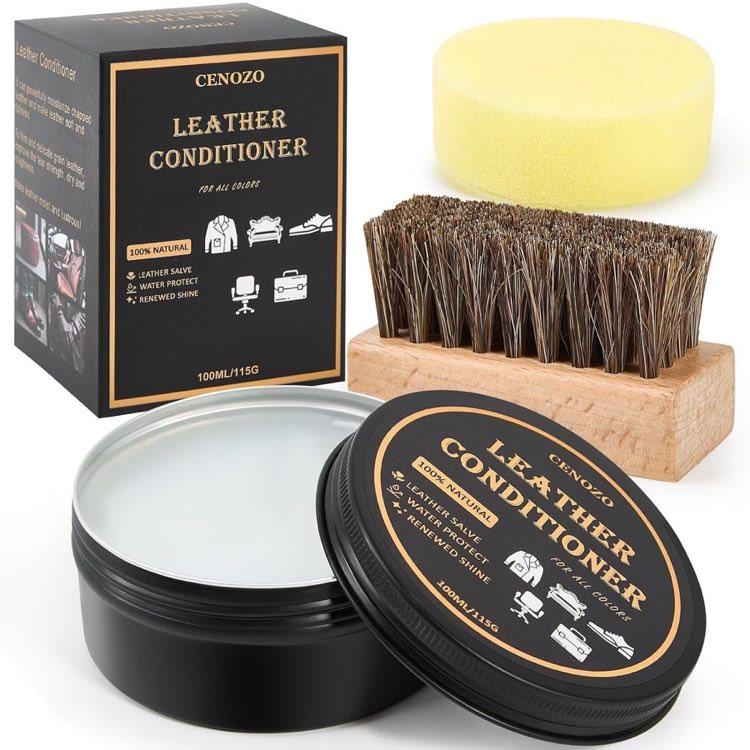 cenozo Lederpflege 100 ml mit Rosshaarbürste