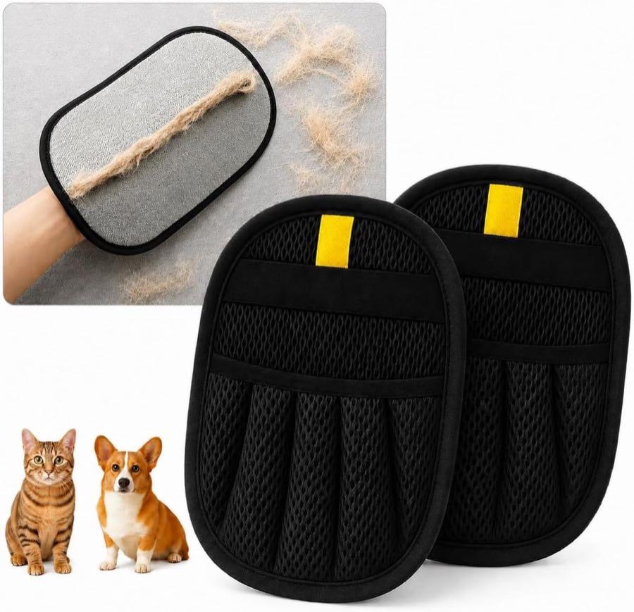Tierhaarentferner Handschuh 2er Set verdickt